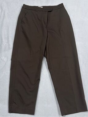 H&M Brown Straight-Leg Women's Trousers